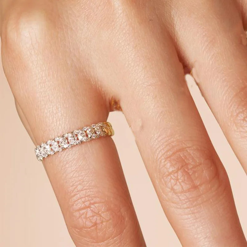 Veliora Iced Zircon Stack Ring ✨