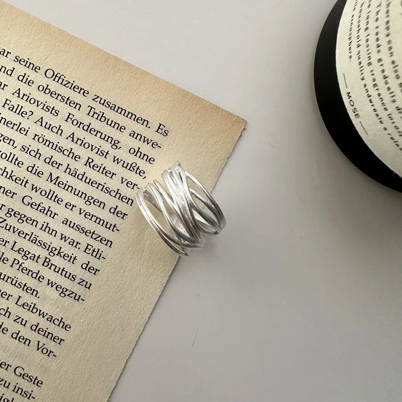 Veliora Silver String Adjustable Ring