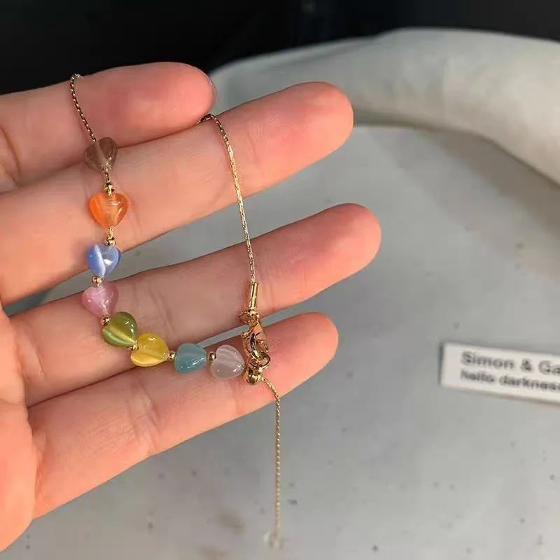 Love Heart Bead Bracelet