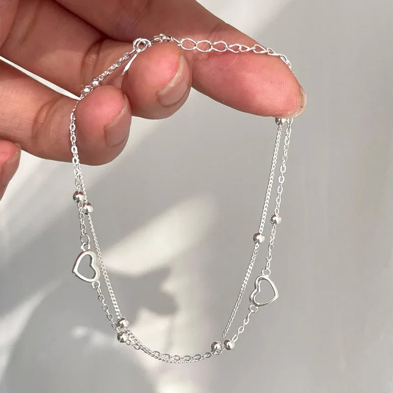 Love Heart Bead Bracelet