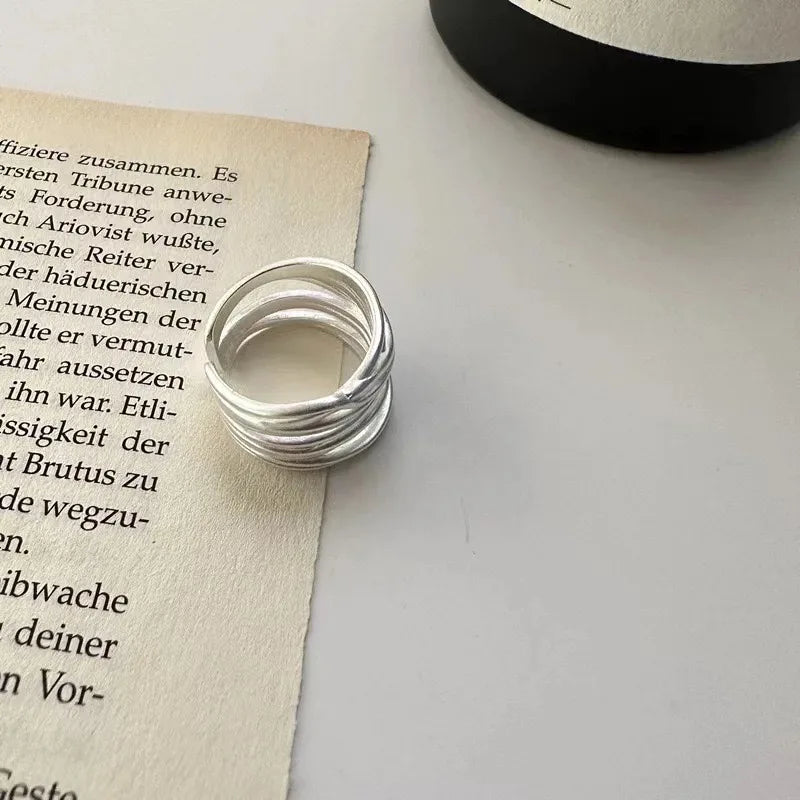 Veliora Silver String Adjustable Ring