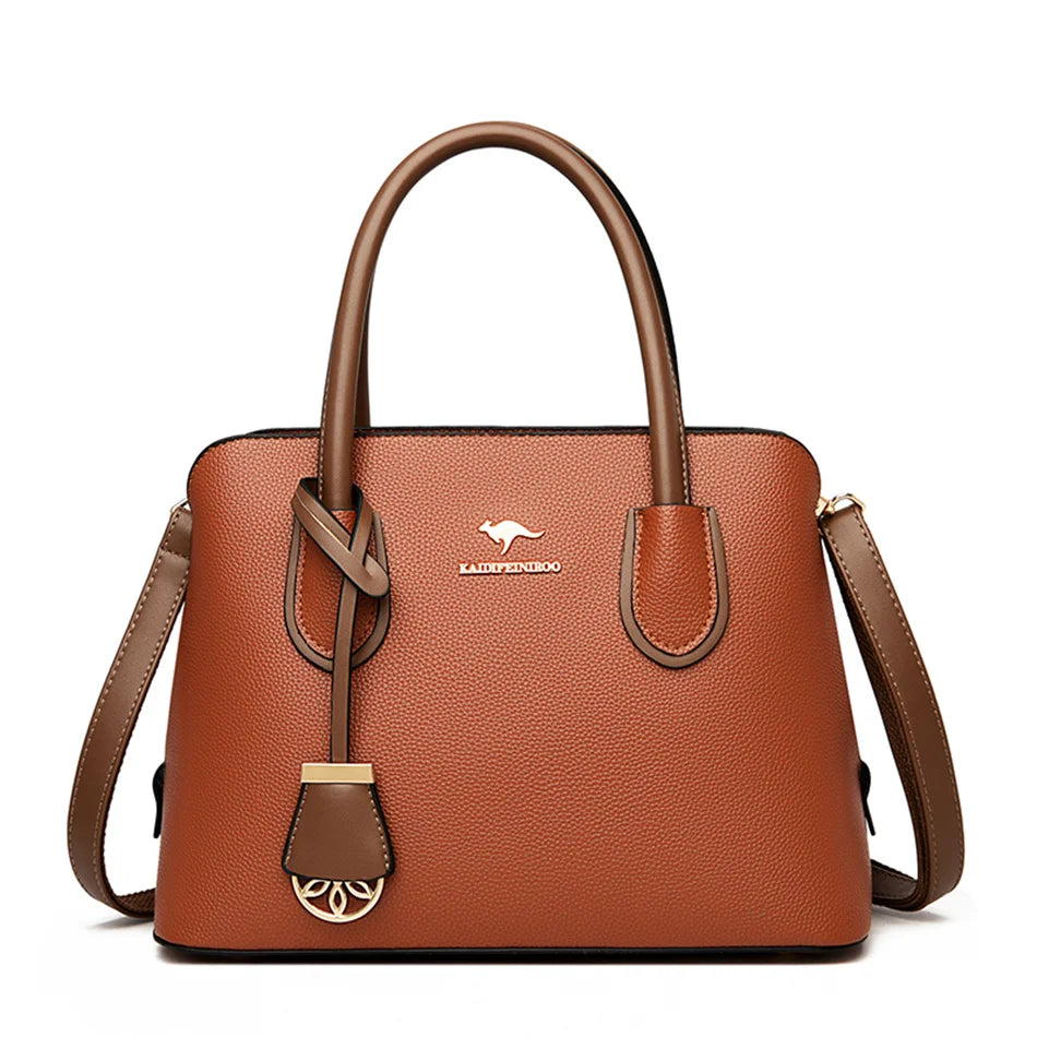 Veliora Double Layer Luxury Leather Tote Bag 👜