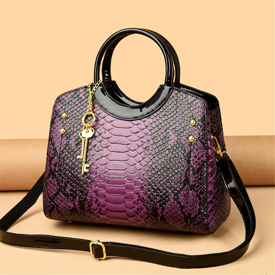 Veliora Crocodile Luxe Tote Bag