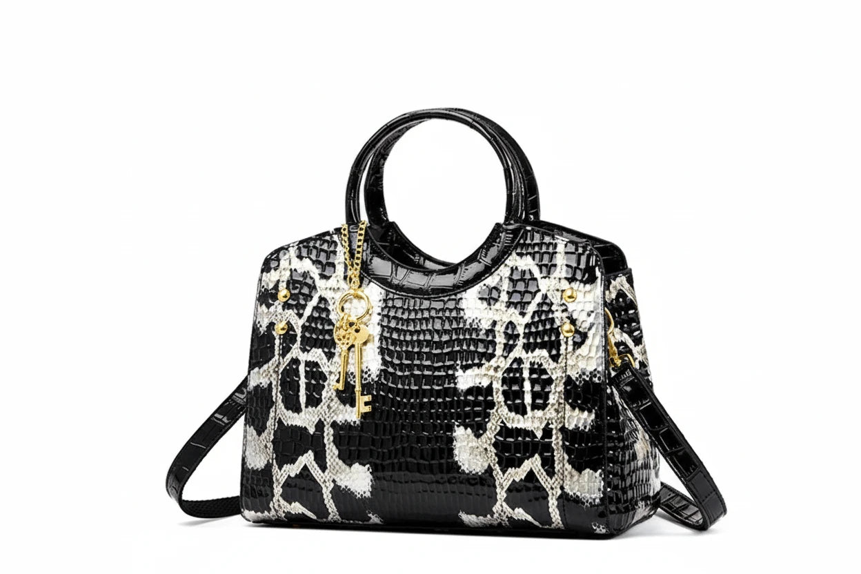 Veliora Crocodile Luxe Tote Bag