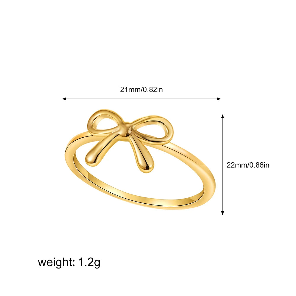 Veliora Gold Bow Ring ✨