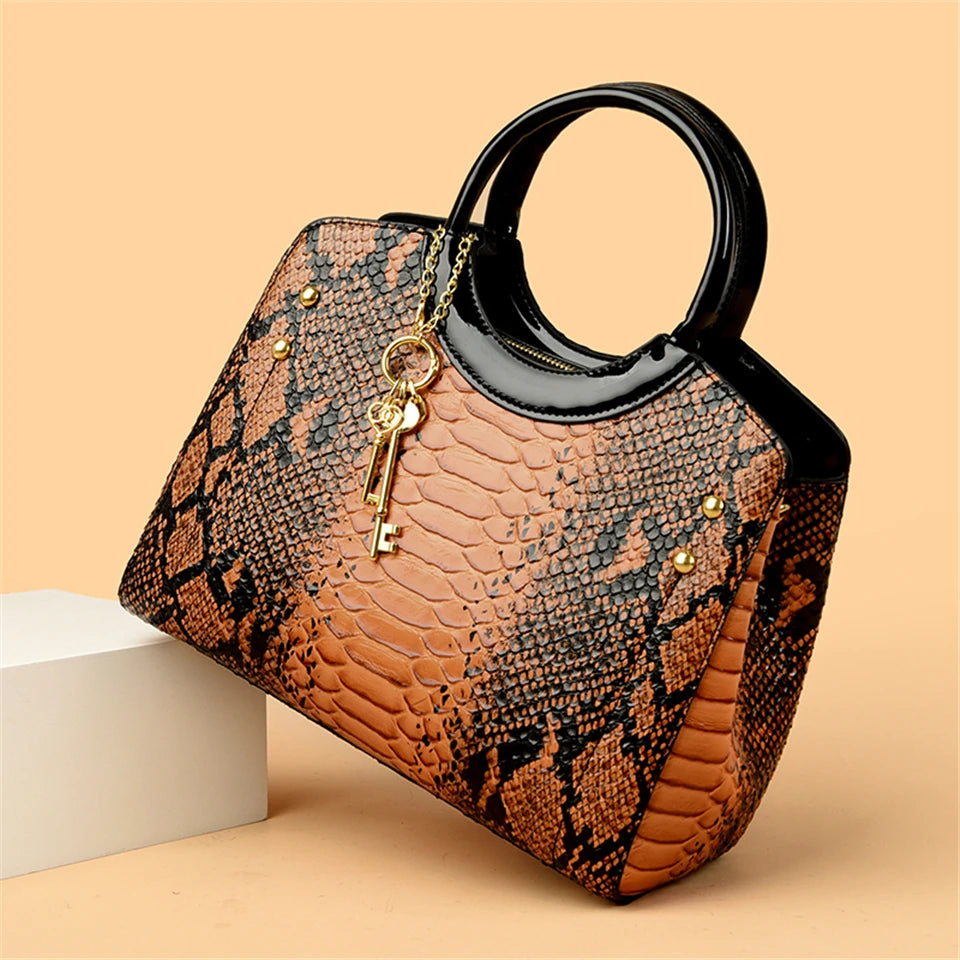 Veliora Crocodile Luxe Tote Bag