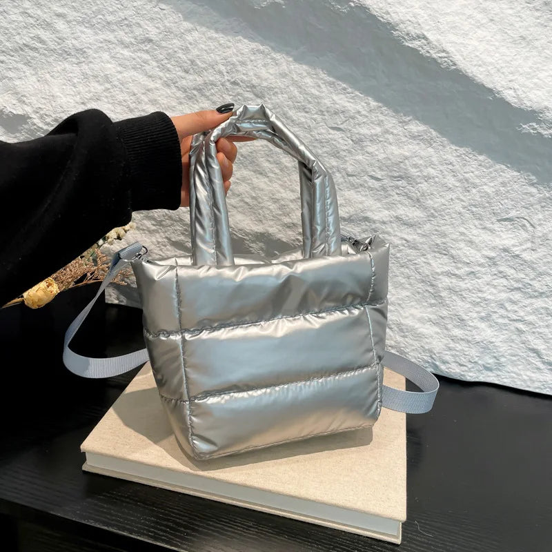 Veliora Puffy Quilted Shoulder Bag – Large Capacity