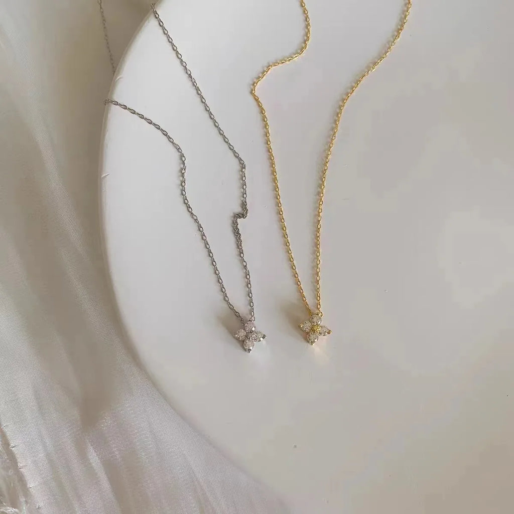 Mini Gold Flower Necklace