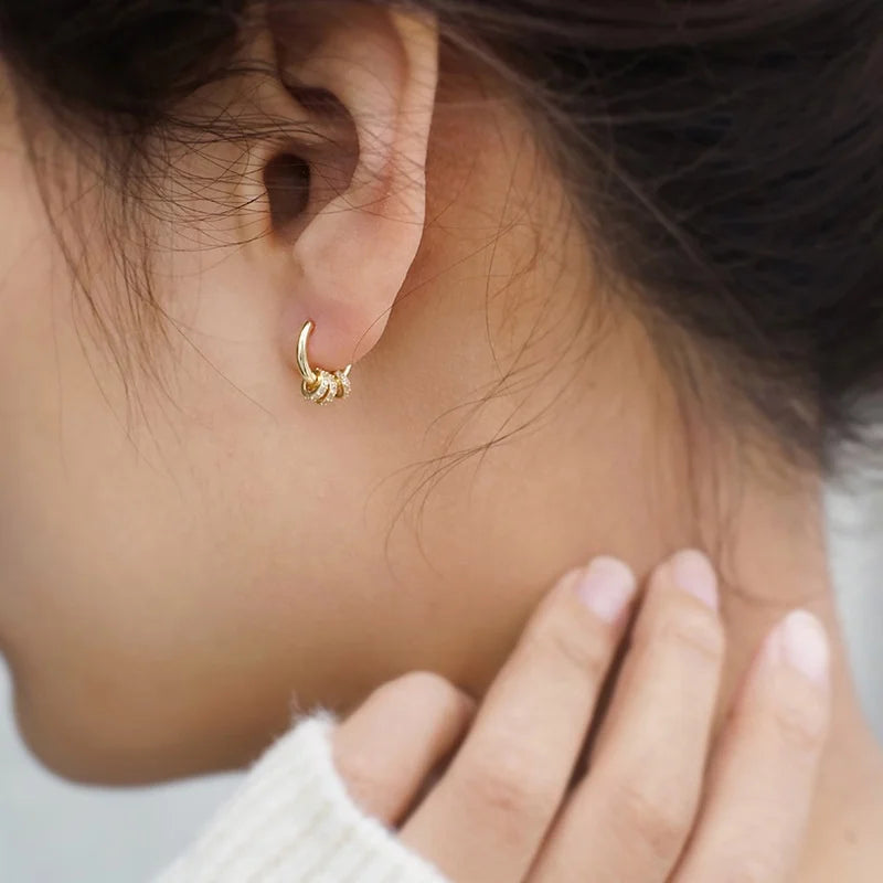 Veliora Sparkling CZ Huggie Earrings ✨