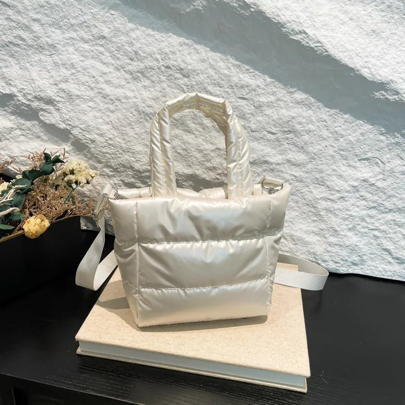 Veliora Puffy Quilted Shoulder Bag – Large Capacity