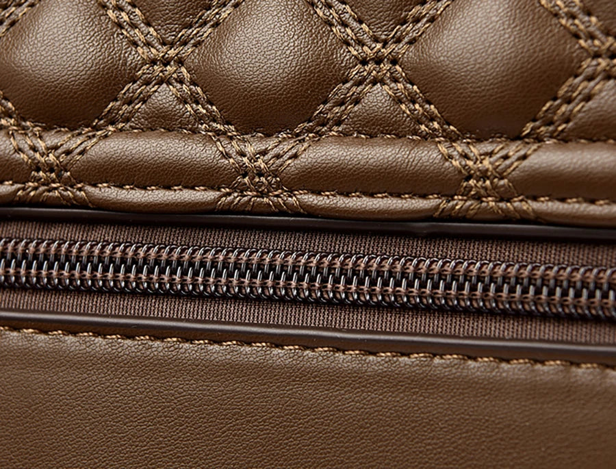 Veliora Layered Soft Leather Messenger Bag