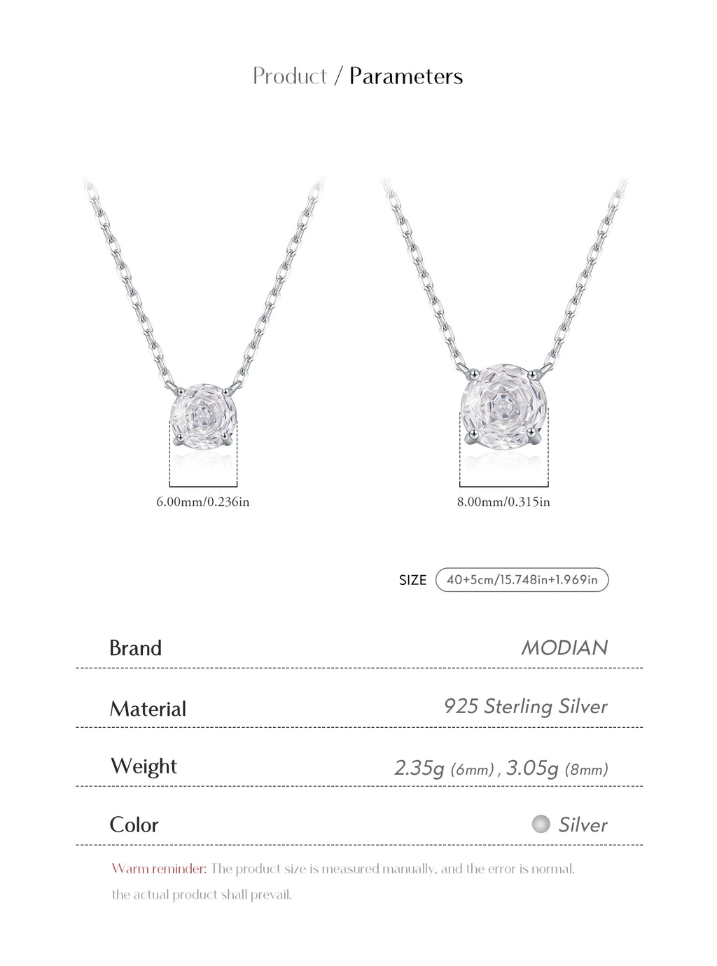 Veliora Cobalt Silver Crystal Necklace