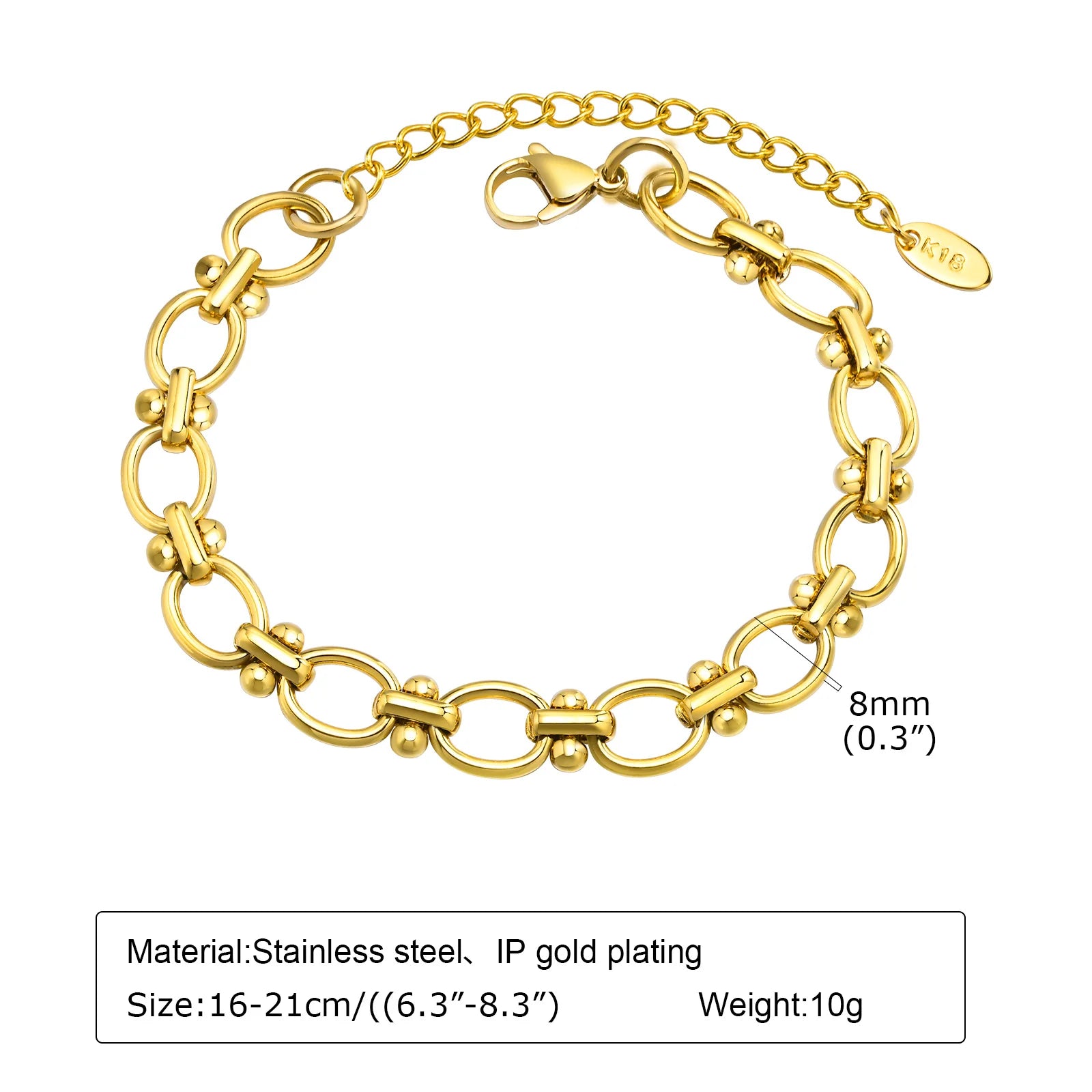 Veliora Bold Toggle Chain Bracelet ✨
