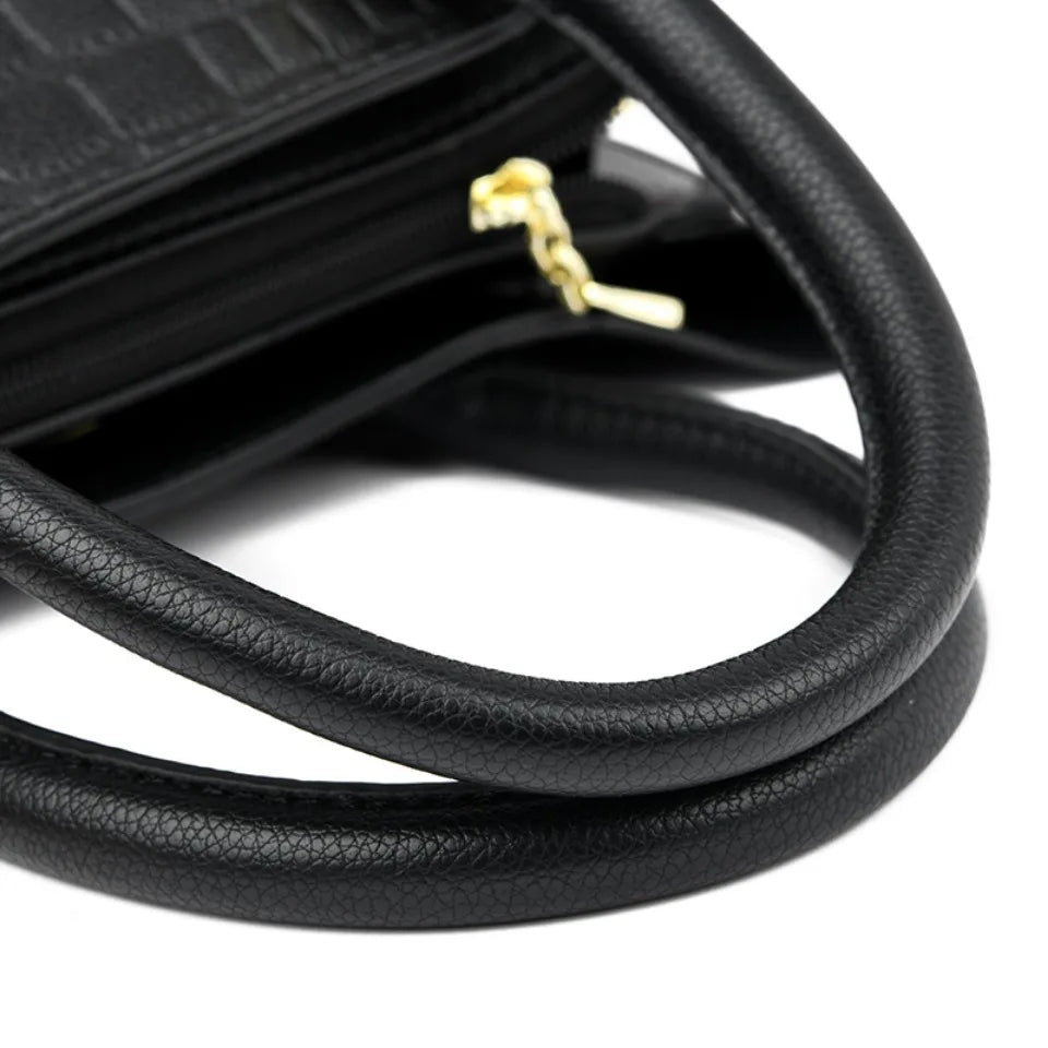 Veliora Monarch Croc Leather Tote