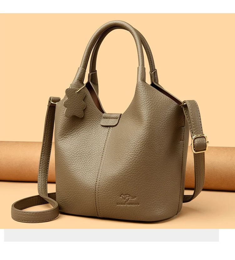 Veliora Vintage Soft Leather Shoulder Bag 👜