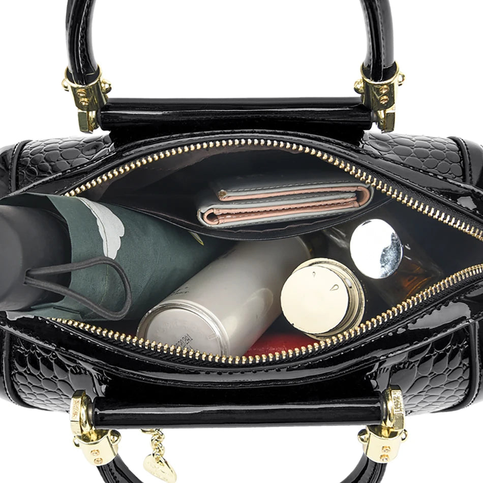 Veliora Crocodile Luxe Tote Bag