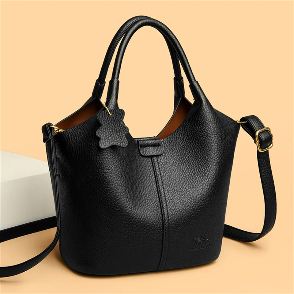 Veliora Vintage Soft Leather Shoulder Bag 👜