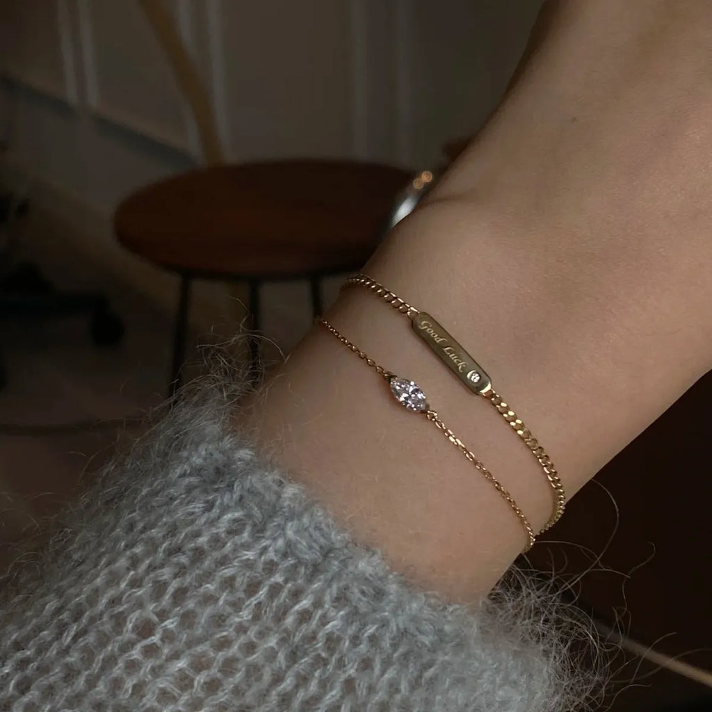 Geometric Zircon Bracelet