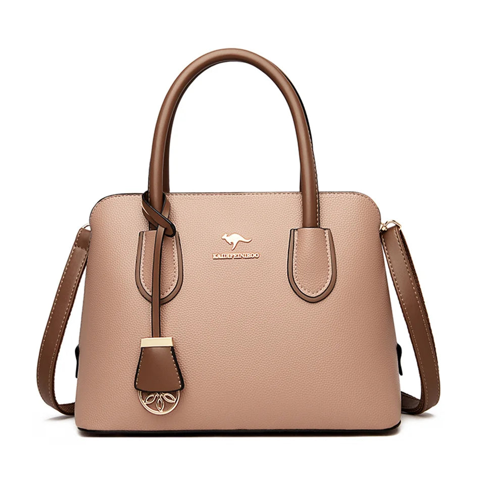 Veliora Double Layer Luxury Leather Tote Bag 👜