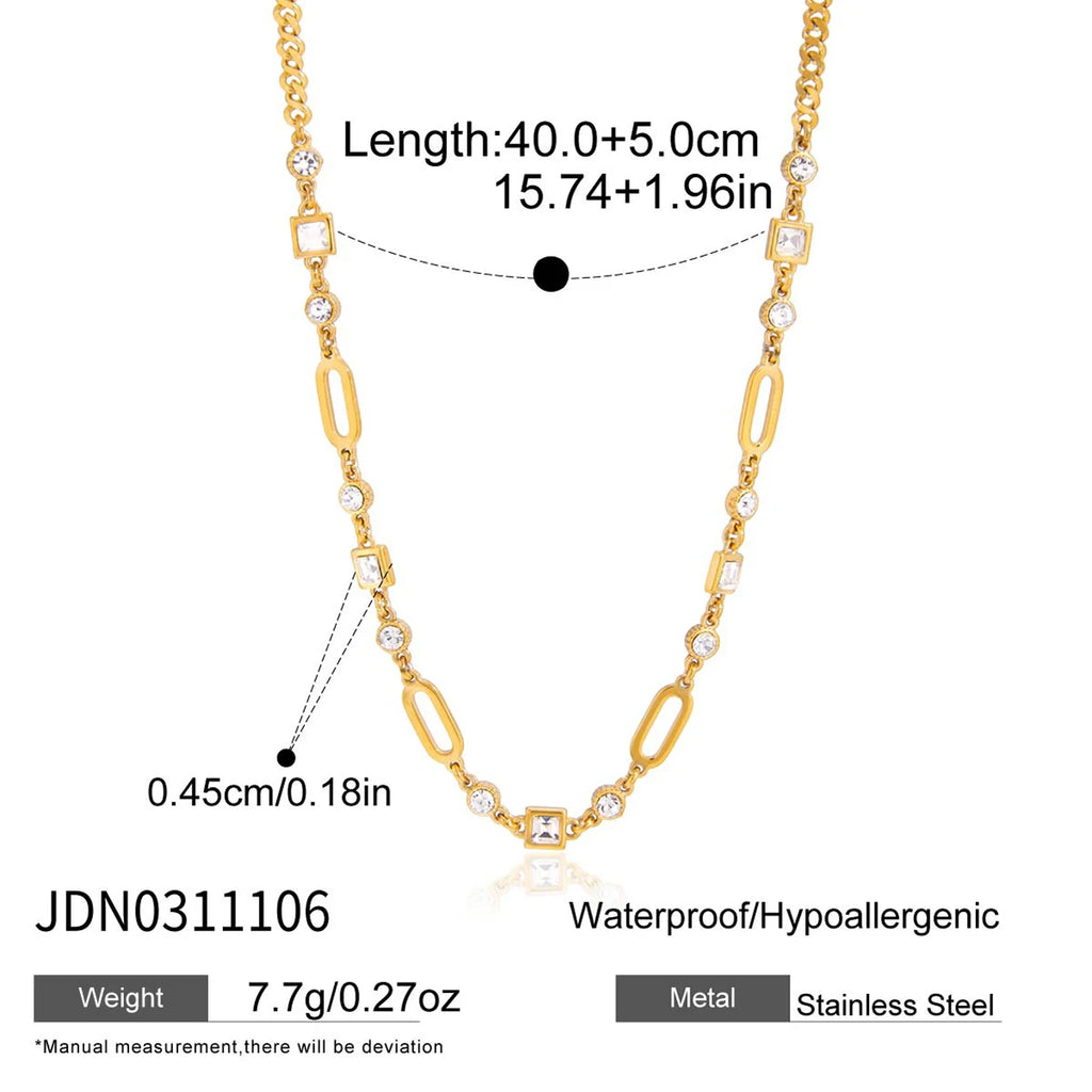 Veliora Radiant Hollow Chain Necklace ✨