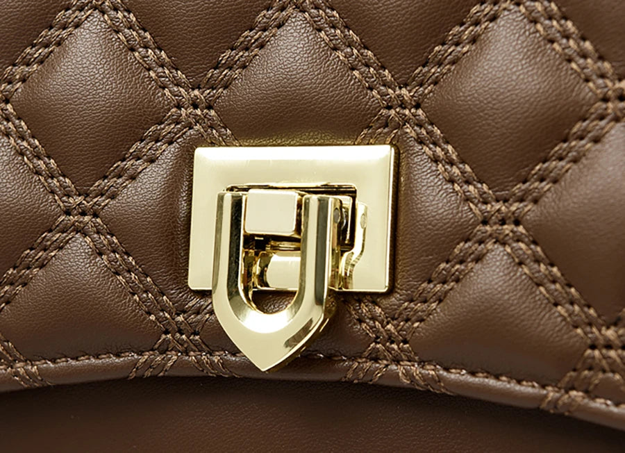 Veliora Layered Soft Leather Messenger Bag