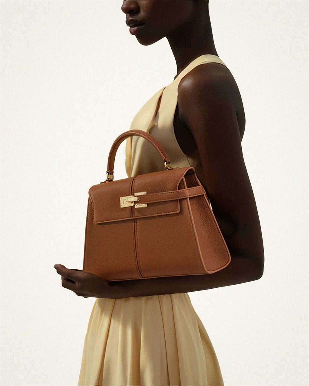 Veliora Burgundy Structured Crossbody Bag