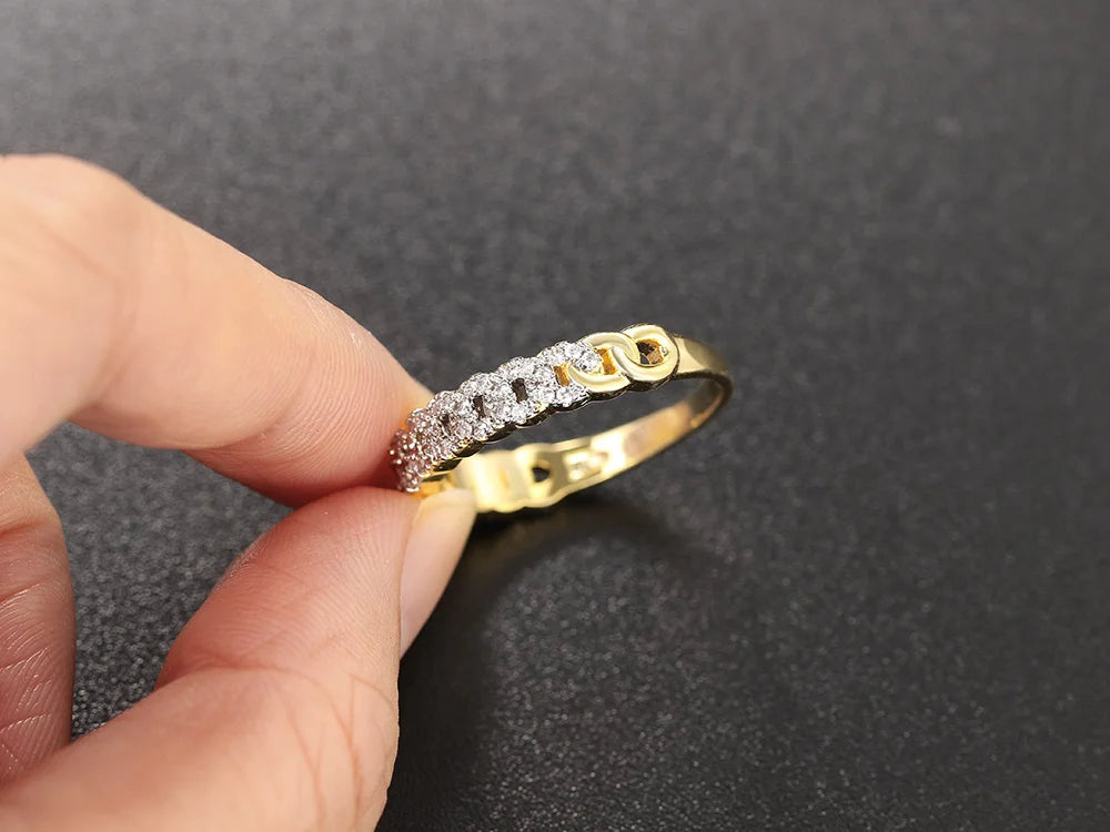 Veliora Iced Zircon Stack Ring ✨