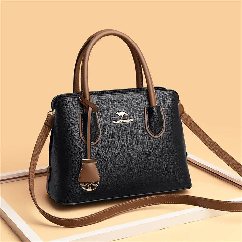 Veliora Double Layer Luxury Leather Tote Bag 👜