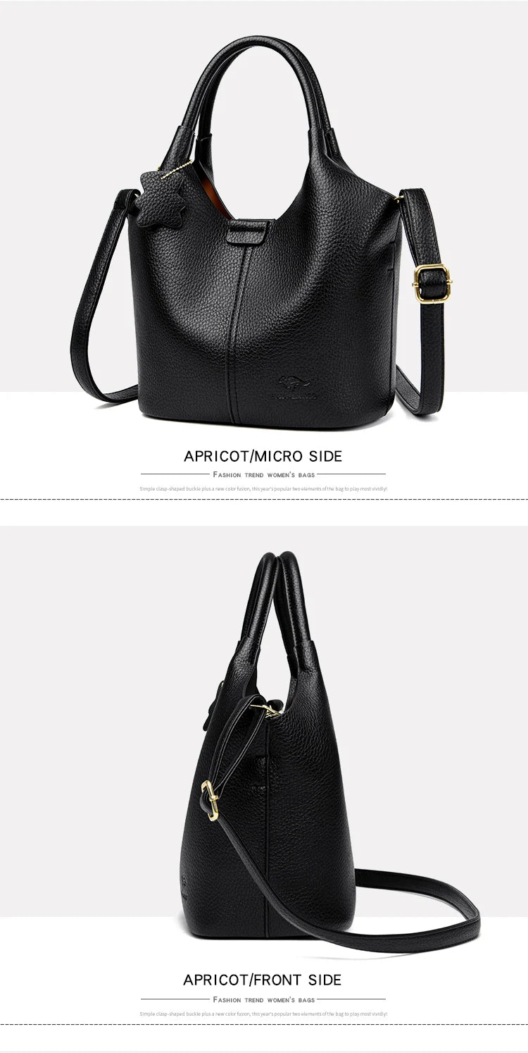 Veliora Vintage Soft Leather Shoulder Bag 👜