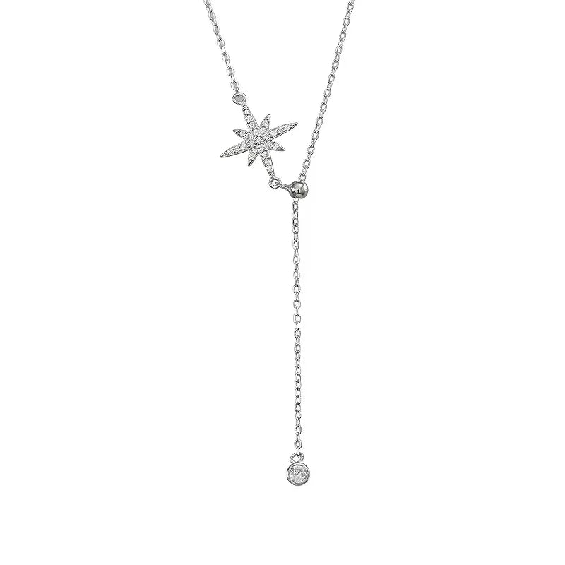 Veliora Silver Star Charm Necklace ✨