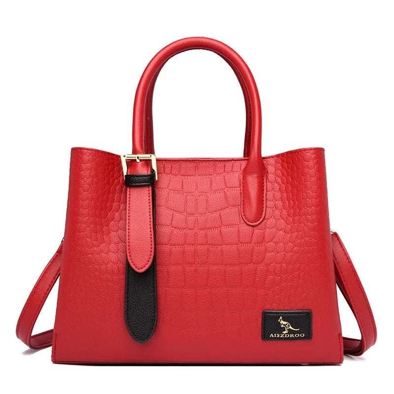 Veliora Monarch Croc Leather Tote
