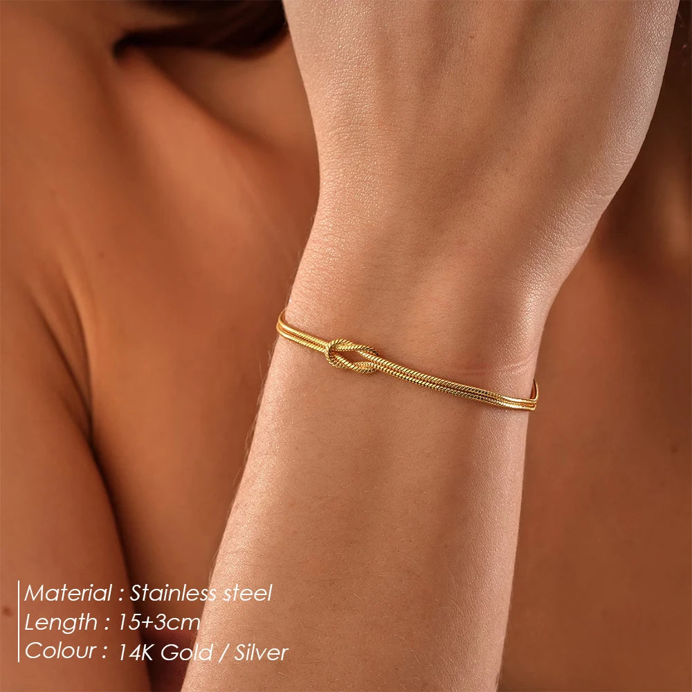 Veliora Gold Snake Chain Bracelet ✨