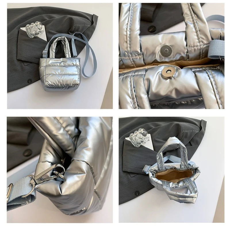 Veliora Puffy Quilted Shoulder Bag – Large Capacity