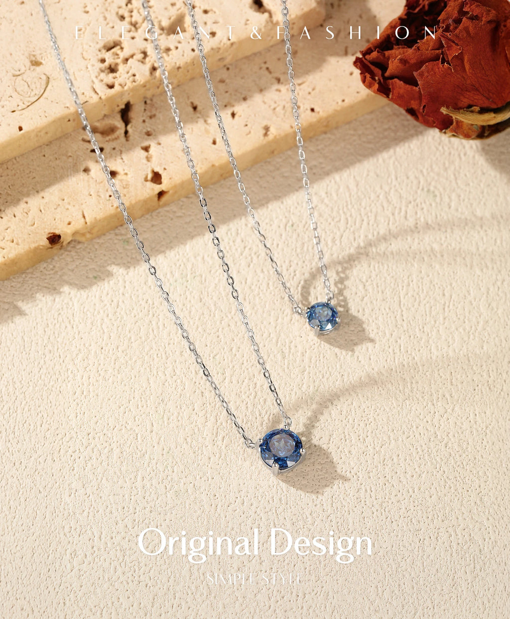 Veliora Cobalt Blue Crystal Necklace