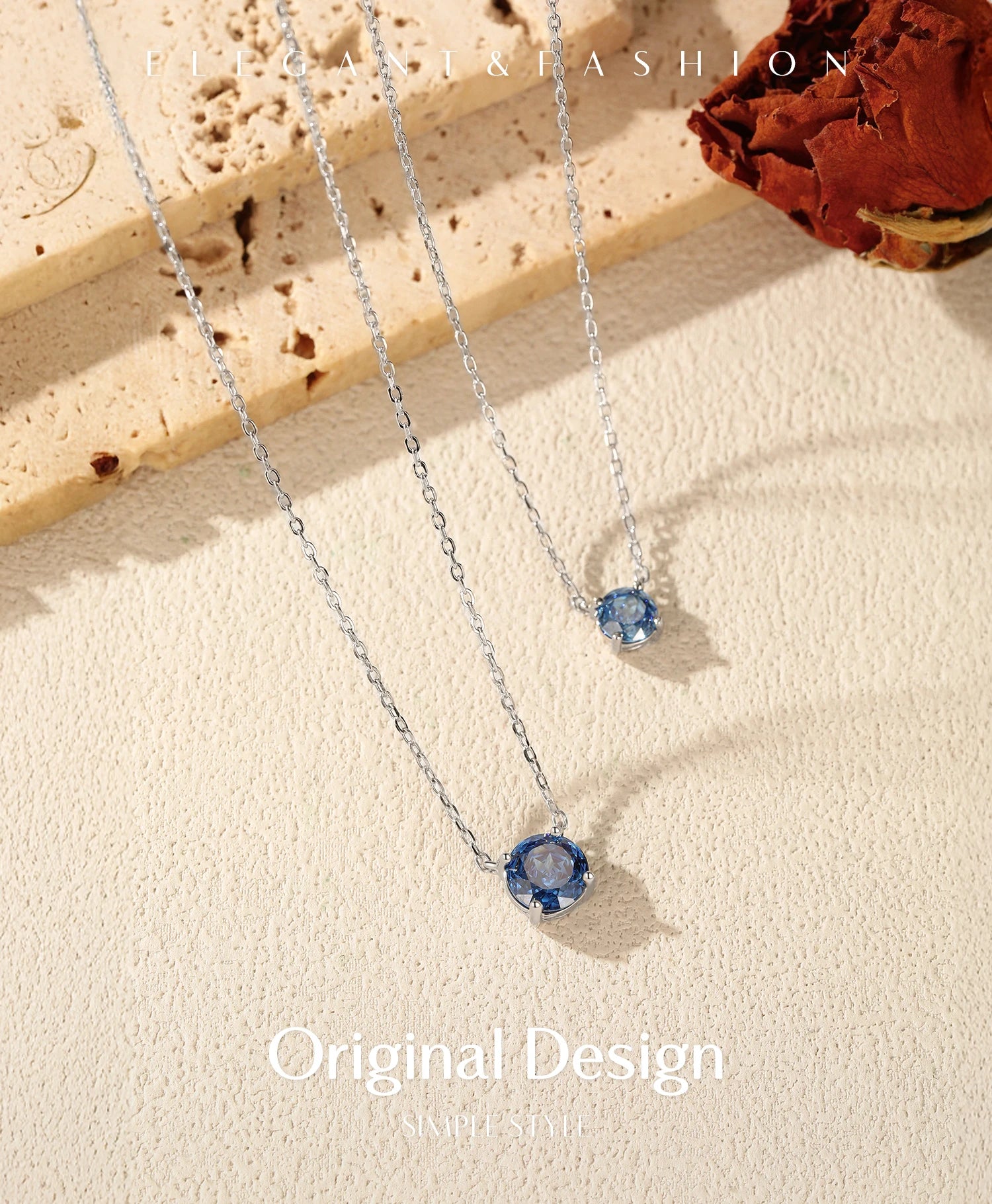 Veliora Cobalt Blue Crystal Necklace