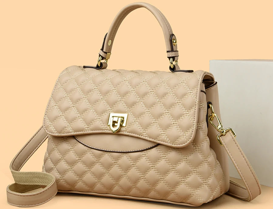 Veliora Layered Soft Leather Messenger Bag