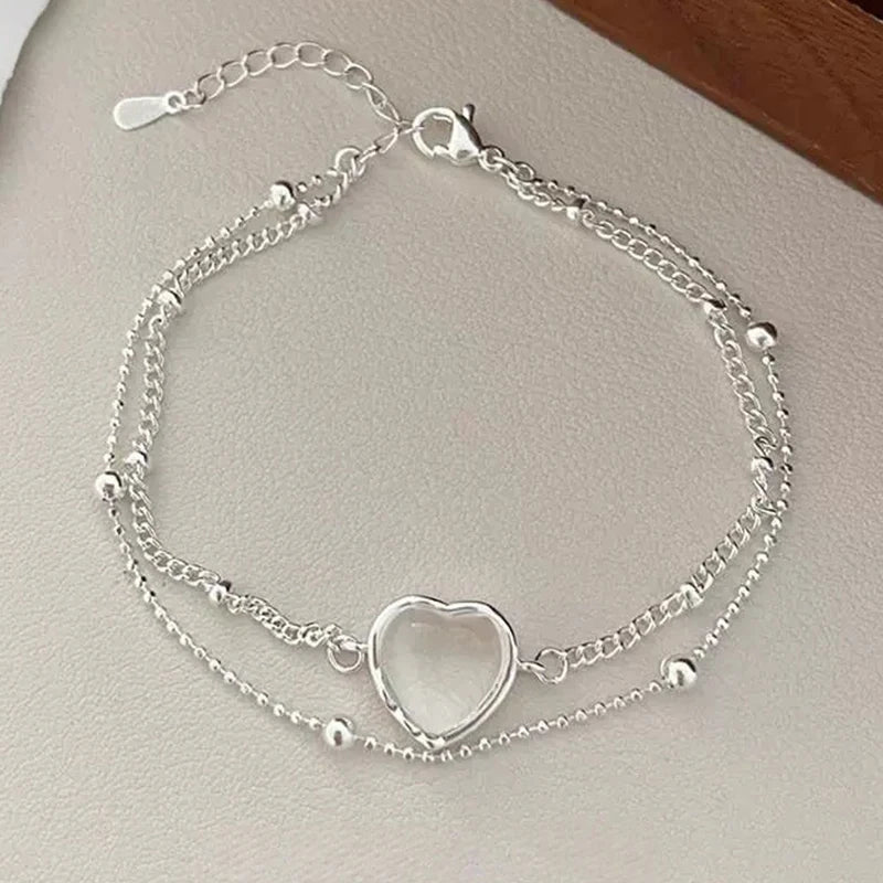 Love Heart Bead Bracelet