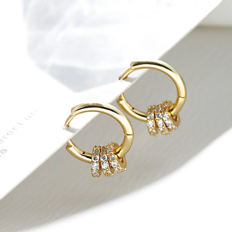 Veliora Sparkling CZ Huggie Earrings ✨