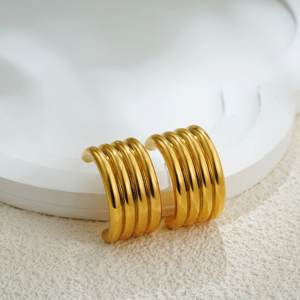 Veliora Twisted Knot Stud Earrings