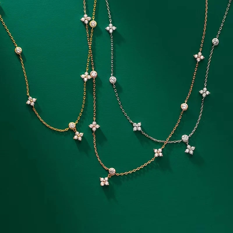 Mini Gold Flower Necklace