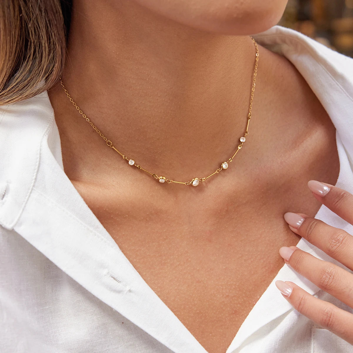 Veliora Lumière Zircon Necklace