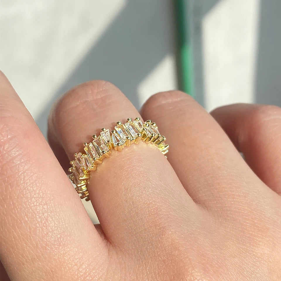 Veliora Baguette CZ Statement Ring ✨
