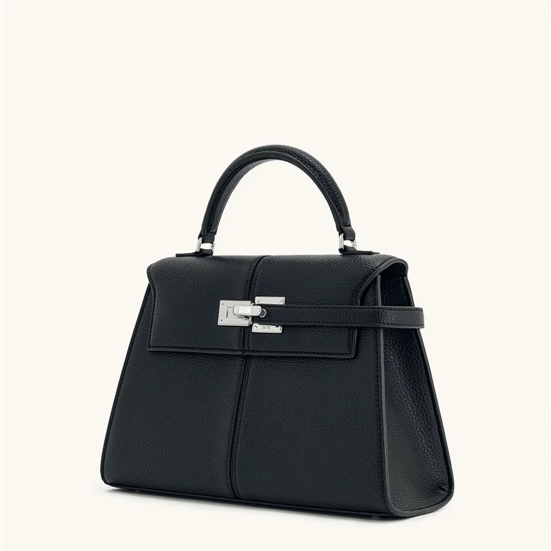 Veliora Burgundy Structured Crossbody Bag