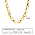 Veliora Chunky Oval Chain Necklace ✨