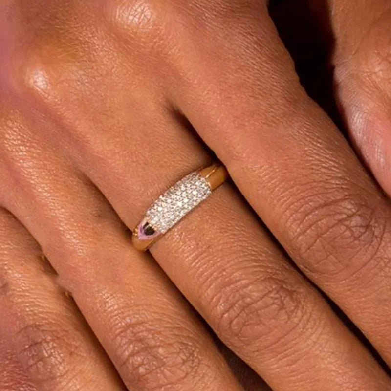 Veliora Iced Zircon Stack Ring ✨