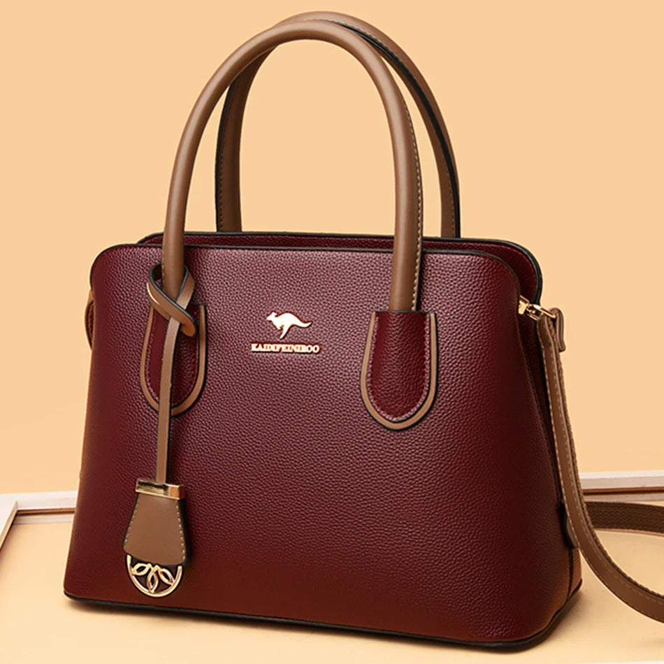 Veliora Double Layer Luxury Leather Tote Bag 👜