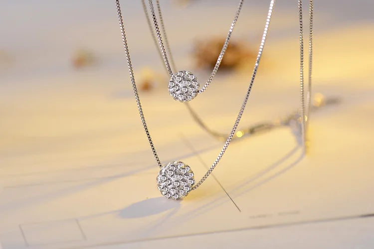 Veliora Double Layer Zircon Necklace