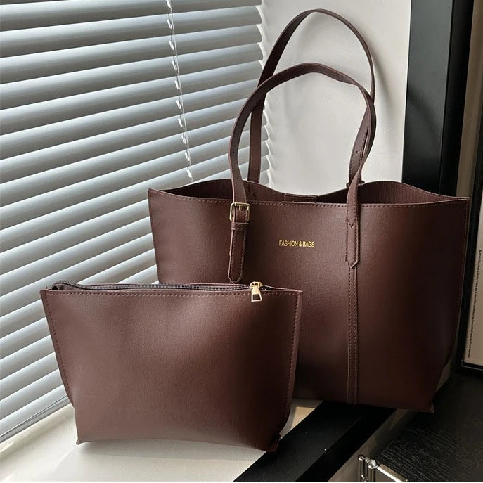 Veliora Soft Leather Tote Bag – Large Capacity