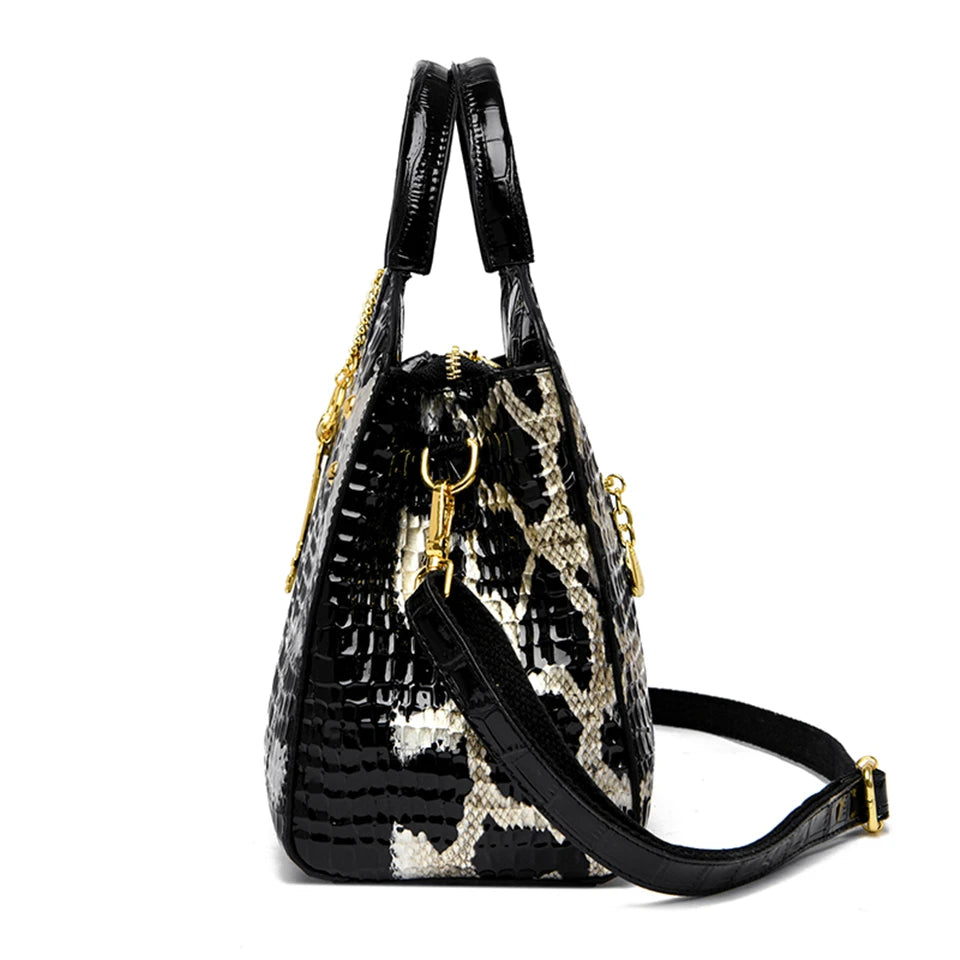 Veliora Crocodile Luxe Tote Bag