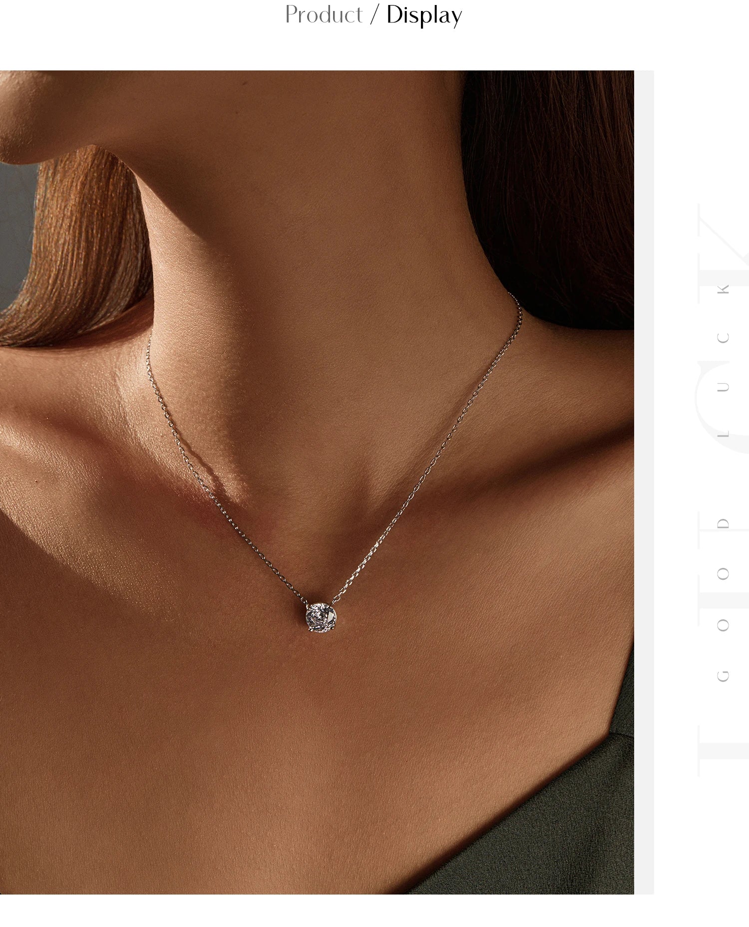 Veliora Cobalt Silver Crystal Necklace